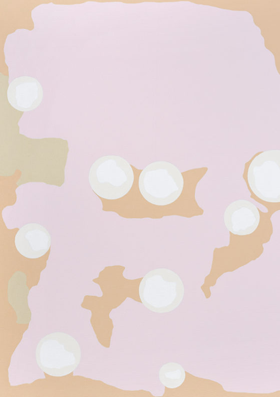 Jean-Luc Manz Une promenade de ce côté, no 48, 2020, acrylique sur toile, 107 × 81 cm